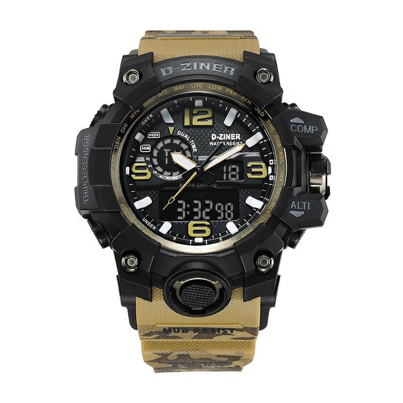 JAM TANGAN PRIA WANITA DZINER DZ8208 STRAP LORENG