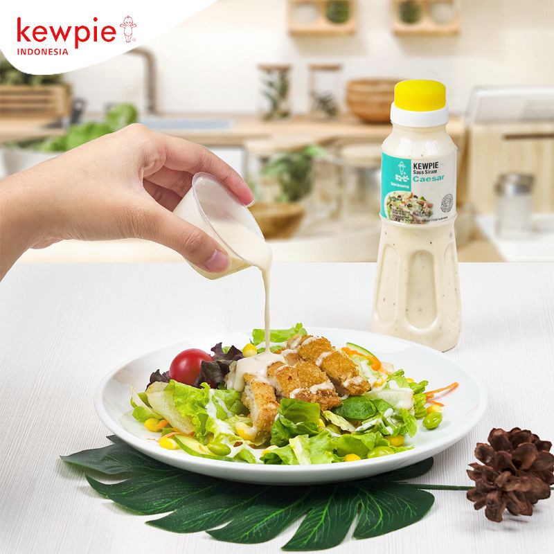 Kewpie Salad Dressing Caesar 1 Liter | Saus Salad Caesar