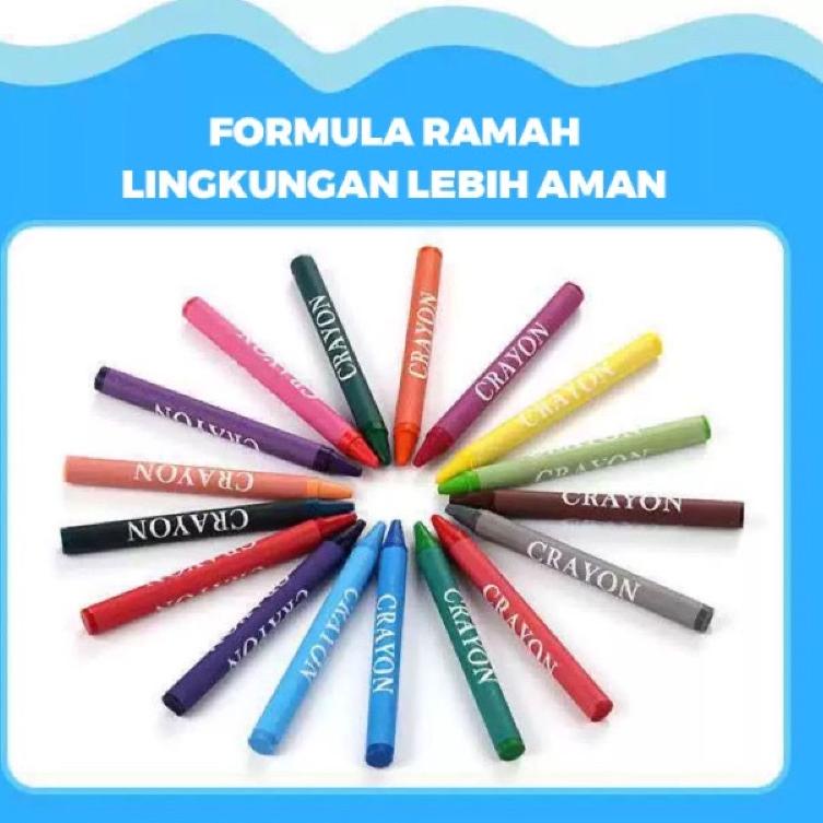 

BIG DISKON ART Crayon Set Alat Menggambar Anak Krayon Cat Air Rautan Pensil Warna 208 Buah 2796 ヰ