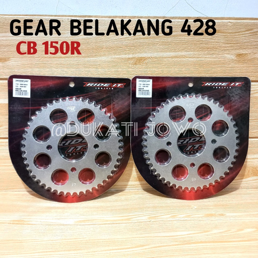 GIR GEAR BELAKANG CB 150R GL 41T 42T 43T 44T 45T PRO GL MAX MEGAPRO PRONEO TEC 428 RIDE IT