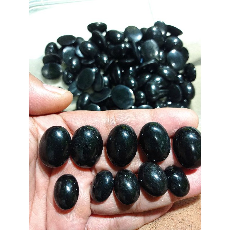 natural akik fosil kelor hitam
