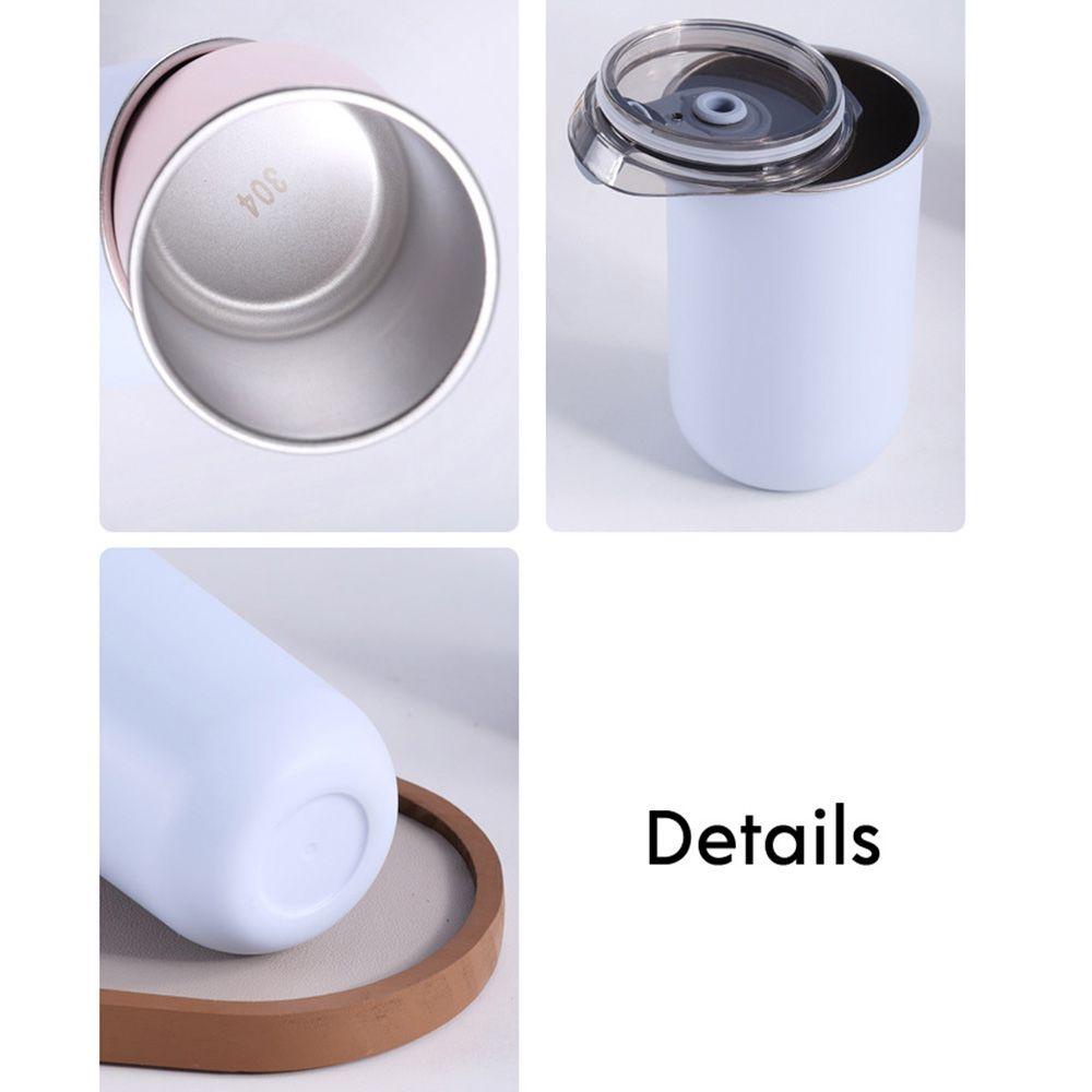 Solighter 300ml Botol Air Minum Cangkir Bir Air Teh Stainless Steel Anti Bocor