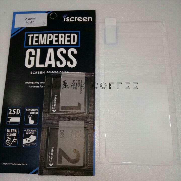 Tempered glass xiaomi mi A3 2019 tempered glass iScreen bening