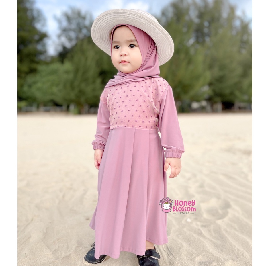 HONEYBLOSSOm gamis bayi polos daily / gamis bayi perempuan 6 12 bulan