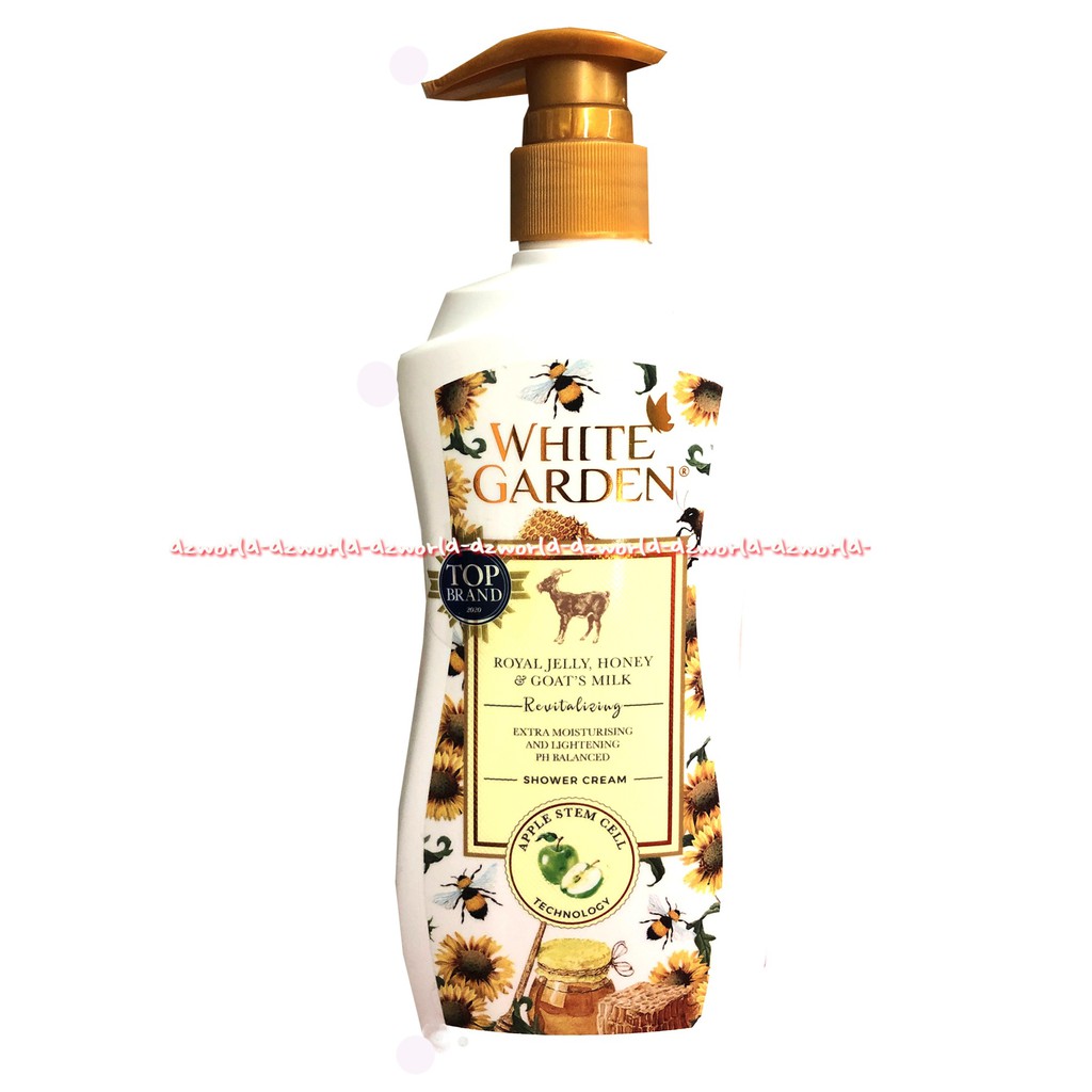 White Garden 500ml Lavender Chamomile Goat Milk Revitalizing Apple Steam Shower Cream Sabun Mandi Stemsel Untuk Kulit Kering 500 ml Whitegarden