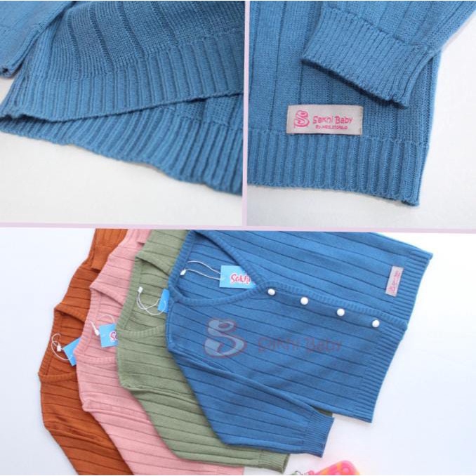 Sakhi Baby Sweater Cardigan Rajut Anak Perempuan Kardigan