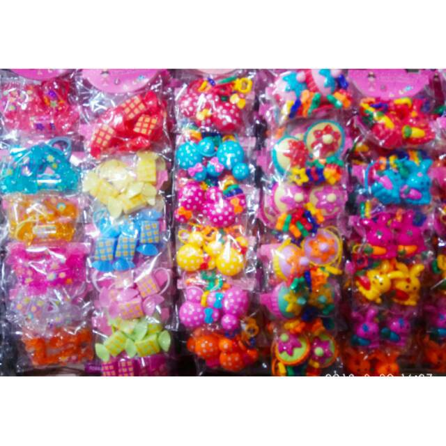 Karet rambut super 12 PCS /karet rambut pasangan 6psg