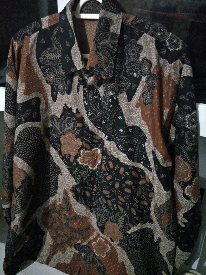 Baju Batik Pria Slimfit Big Size M L Xl Xxl Atasan Kemeja Batik Lengan Panjang Original