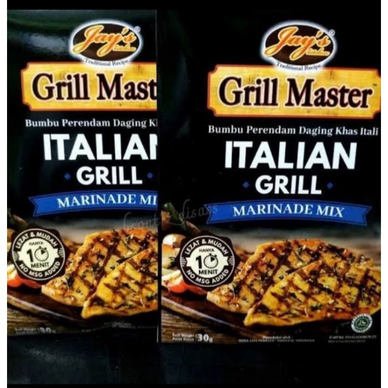 

Jays italian grill master / bumbu perendam daging