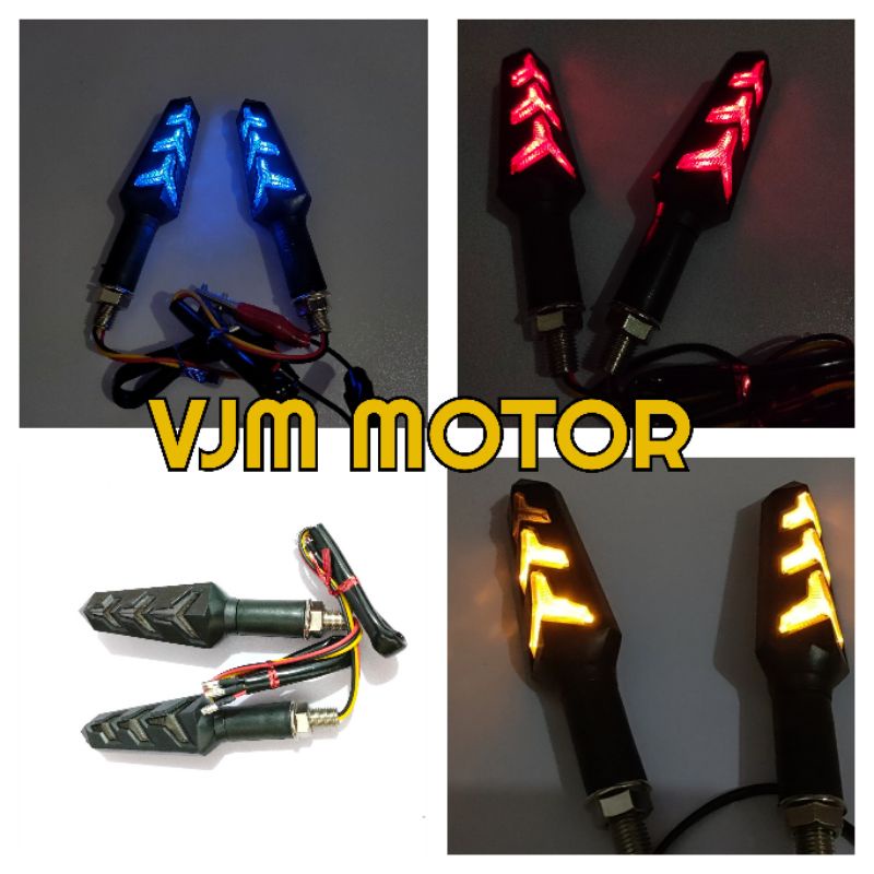 Lampu sen Vixion model Lamborghini Vario 125 Vario 150 ADV MX king Dll