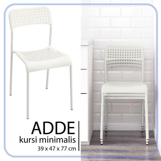 Kursi ADDE Kursi Putih Minimalis Kursi Belajar IKEA 