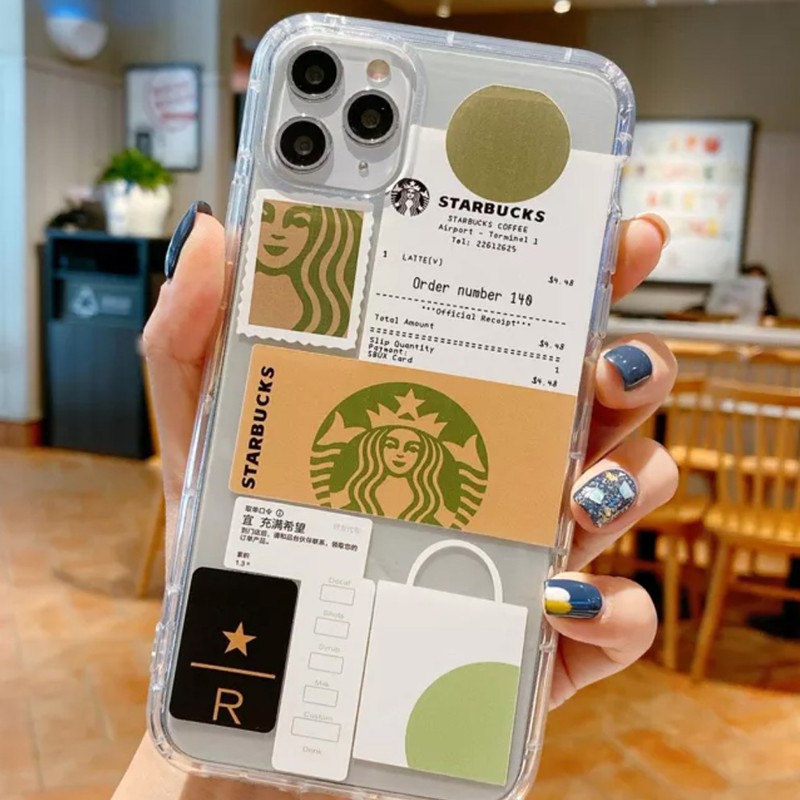 CASE MOTIF STARBUCK IPHONE 7 7 PLUS 6 6 PLUS X 11 PRO MAX 11 PRO XR 12 13 MINI SOFT PREMIUM TEBAL-1