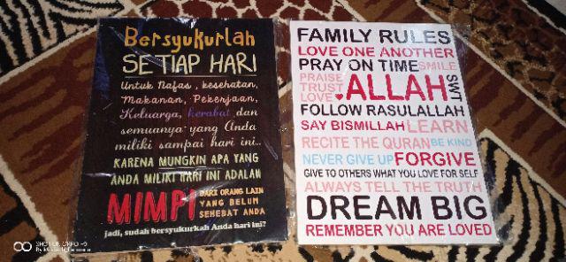 Wall Decor Art/hiasan Dinding/dekorasi Rumah/cafe/office/dapur/ Dan Lain-lain