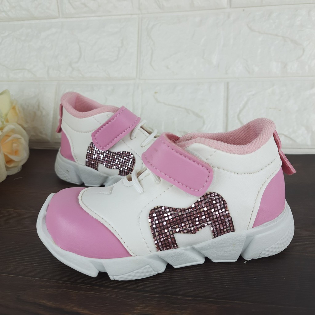 [TAMAN SEPATUKU] SEPATU TRENDY MURAH SNEAKER M TOSCA DAN PINK ANAK USIA 1-3 TAHUN FAX13