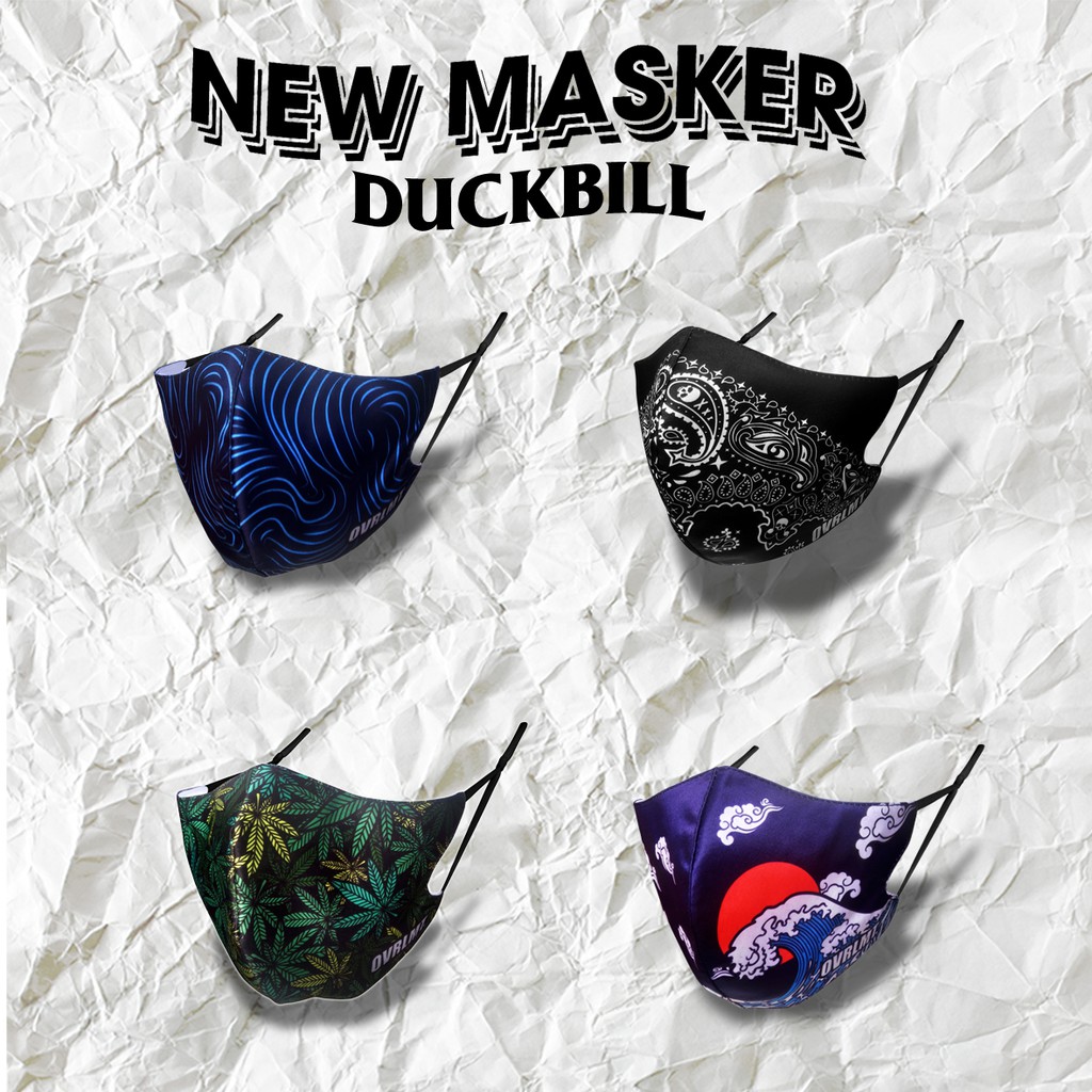 [BAYAR DI TEMPAT] MASKER DUCKBILL,MASKER DUCKBILL FULL PRINT KAIN 3PLY NON MEDIS