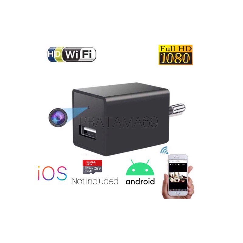 Camera Mini Wifi Model Charger HP 2 in 1 - Kamera CCTV / Kamera Spy