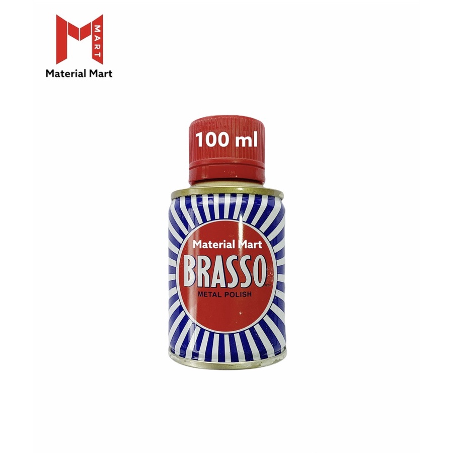 Brasso Metal Polish 100ml | Braso 100 Pengkilap Logam | Pembersih Karat | Material Mart