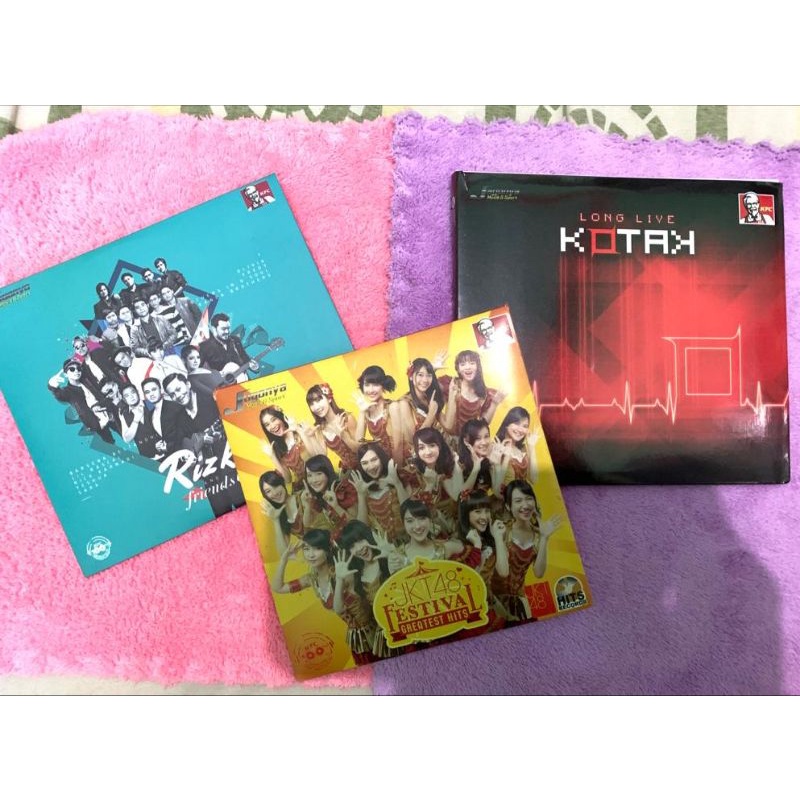 Take all CD Musik Original KFC JKT48 Festival Long Live Kotak dan Rizky & Friends Preloved