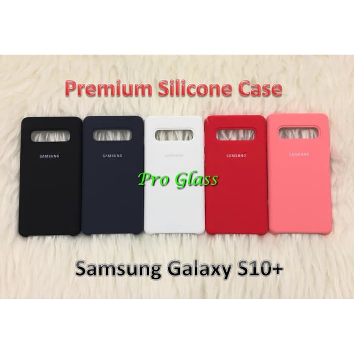 C201 Samsung S10 / S10 PLUS - S10+  Original Samsung Silicon Leather Case Silicone