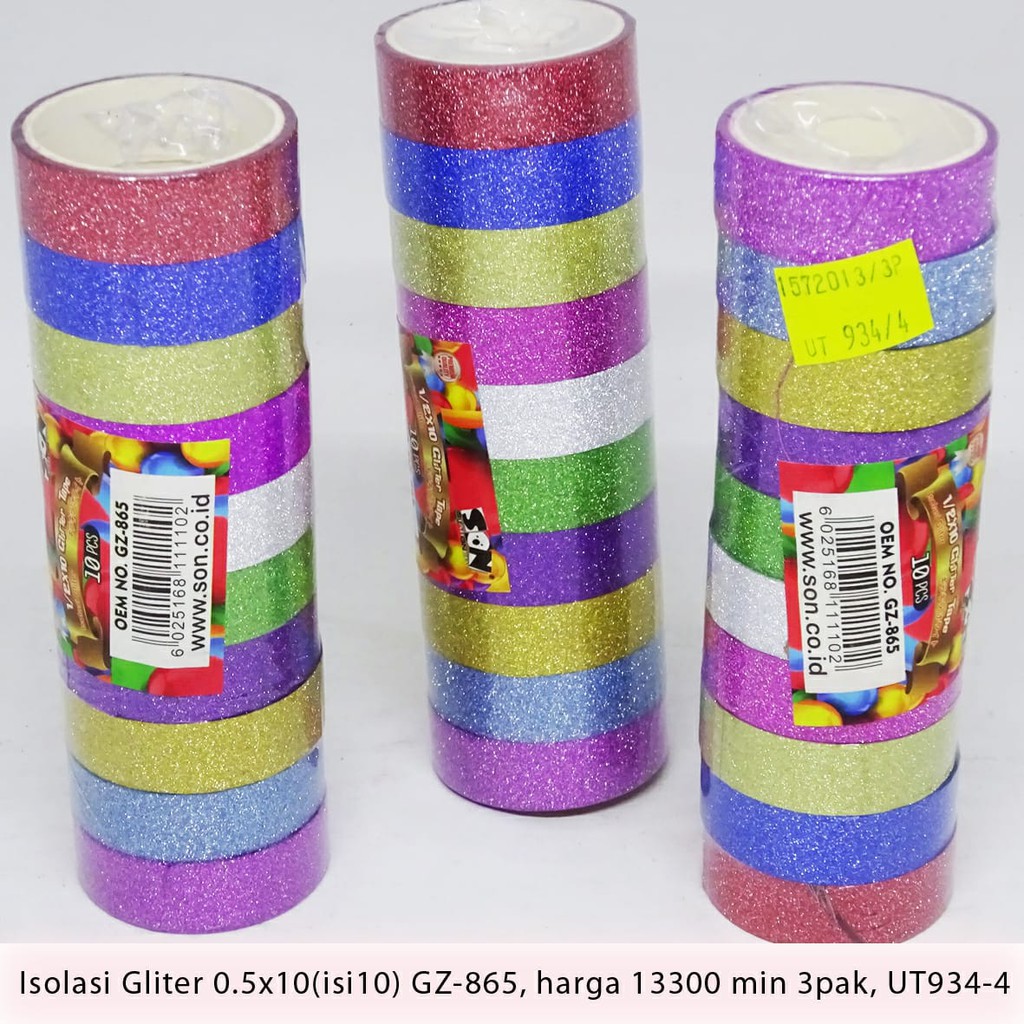 

Isolasi, Isolasi gliter, Isolasi gliter isi 10pcs