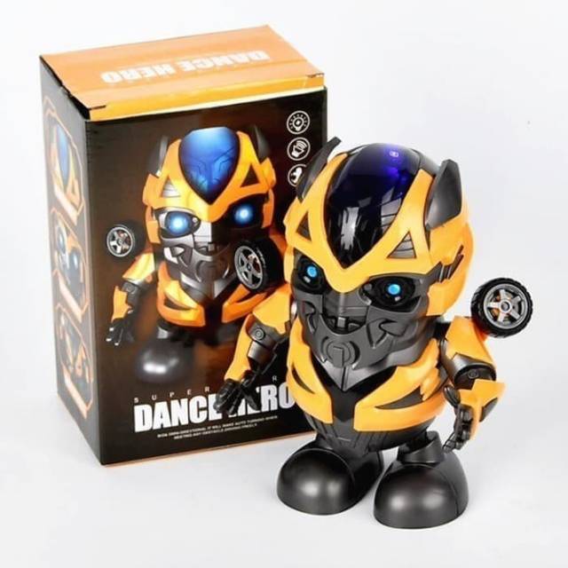 Mainan Dance Hero Bumblebee - Robot Dancing Anak Edukatif Joget Batre