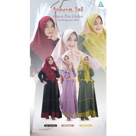 Moslem ORI gamis busui frendly Annora Set by afashijab (open PO)