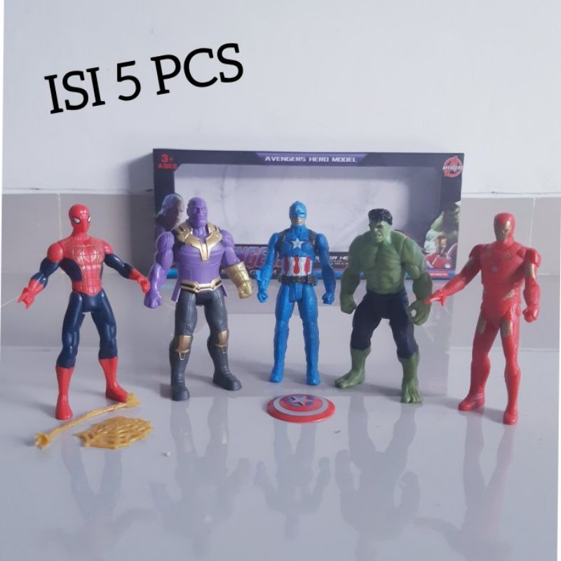 Mainan Figure Avengers Isi 5 Pcs - Figur Avenger Anak Edukatif