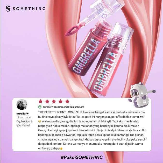 SOMETHINC OMBRELLA Lip Totem Tint (Lip Tint Bibir Plumpy Juicy Sehat) | Fabric Lasting Tint ❤ jselectiv ❤ Lip Tint SOMETHINC - ORI✔️BPOM✔️COD✔️