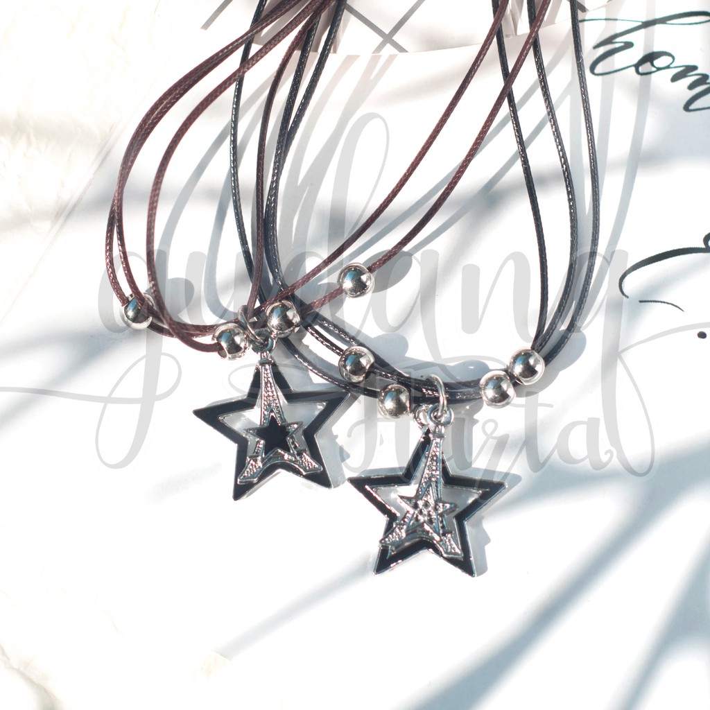 Kalung BFF Eiffel Tower And Star Kalung Couple GH 204304