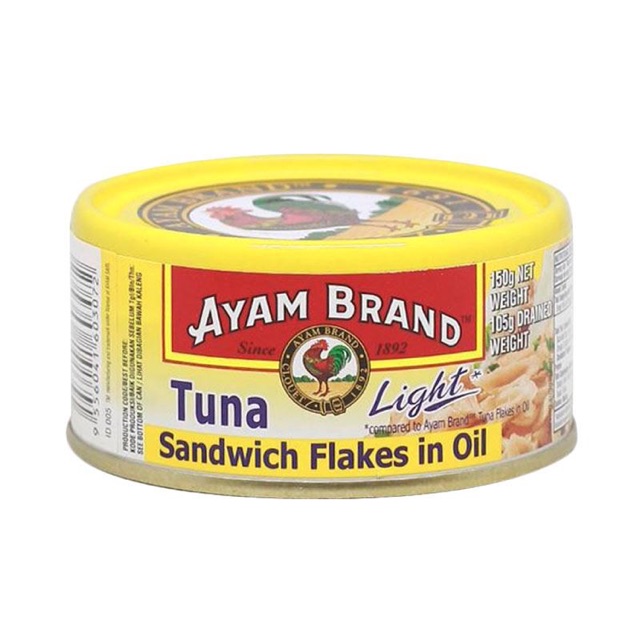 

Ayam Brand Tuna Sandwich Flakes in Oil ( Light)
