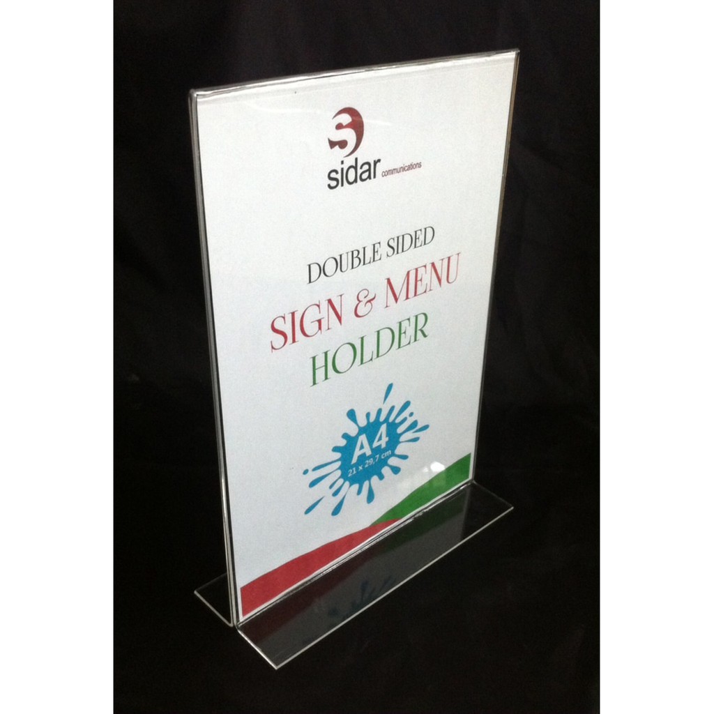 

Sign holder A4 akrilik
