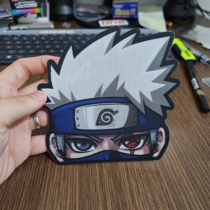 

STIKER 3D MOTION LENTICULAR ANIME - D0088 - Naruto - Kakashi Hatake