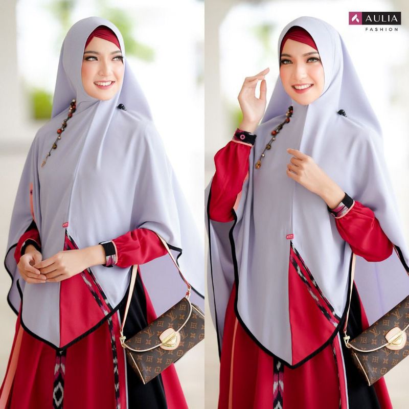 Set gamis aulia ori syar'i syari model terbaru lebaran 2022, warna sangat menarik, favorit semua wan