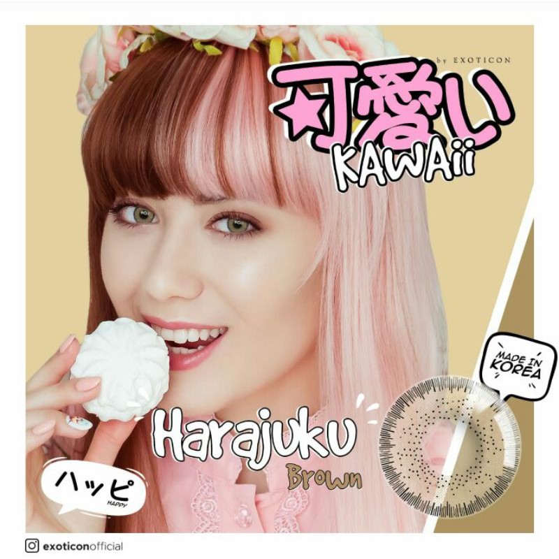 Softlense Kawaii varian terbaru shibuya harajuku shinjuku asakusa free lense case