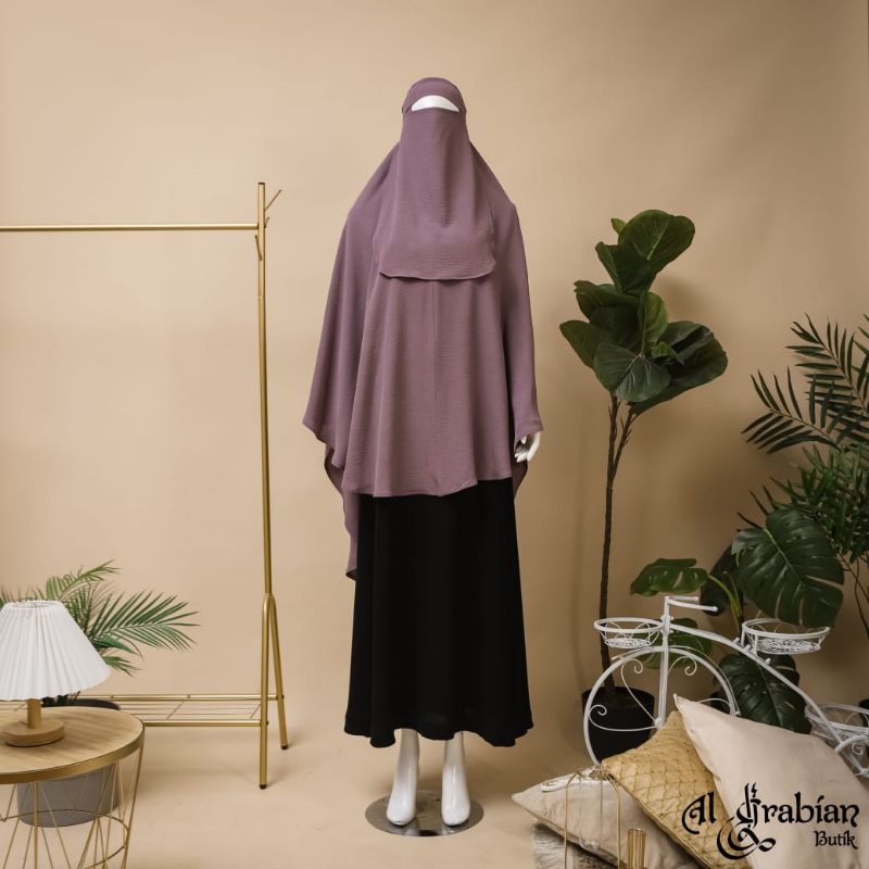 Raqia Daily Khimar Jilbab Syari Kerudung Arabian Khimar Arabian Pakaian Syari Khimar Syari Kerudung 
