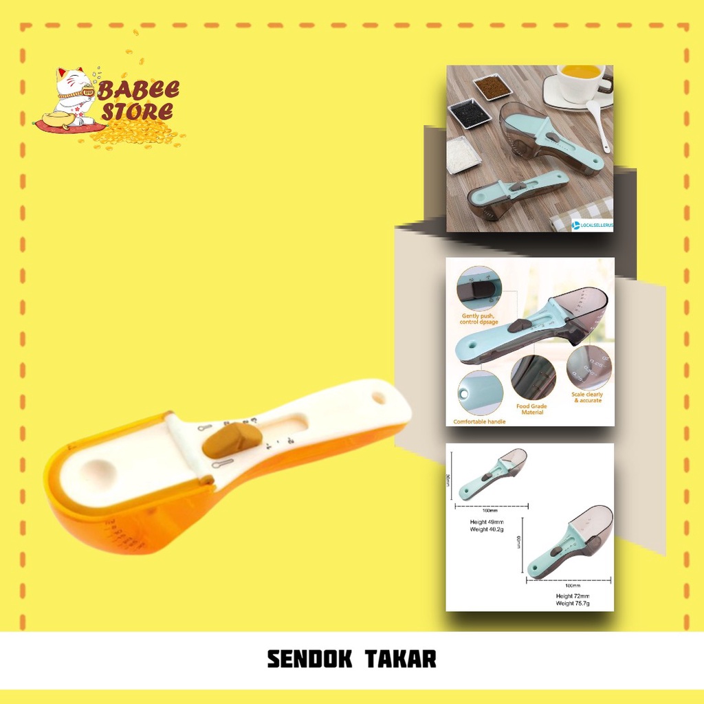 BABEE - SENDOK TAKAR/ADJUSTABLE MEASURING SPOON SENDOK UKUR MINYAK BUMBU MAKANAN