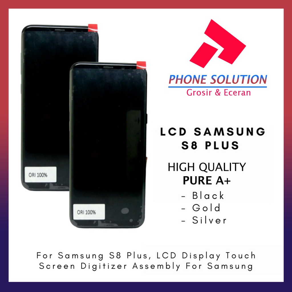 LCD Samsung S8 Plus Include Frame Fullset Touchscreen // Supplier LCD Samsung - Garansi 1 Bulan