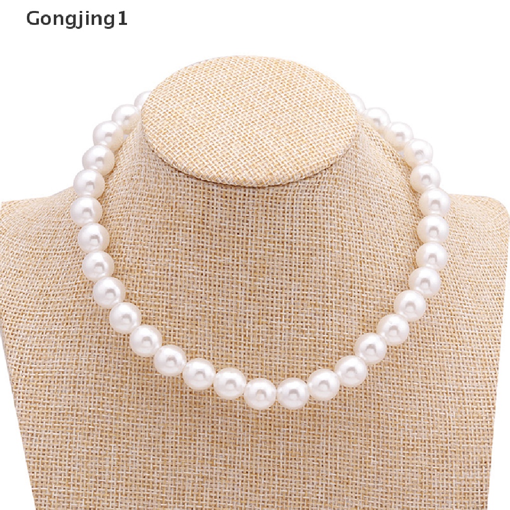 Gongjing1 Kalung Mutiara Imitasi Besar Untuk Wanita