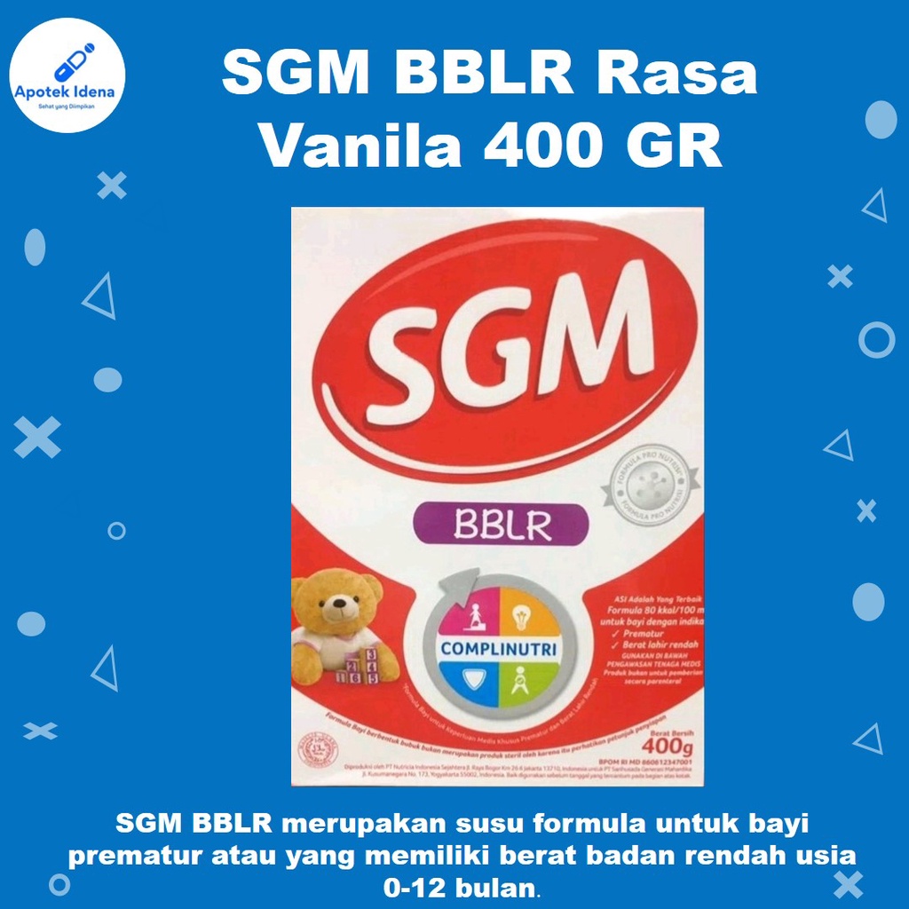 

SGM BBLR Rasa Vanila 400 GR Susu Formula Untuk Bayi Premature /Berat Badan Rendah Usia (0- 12Bulan)