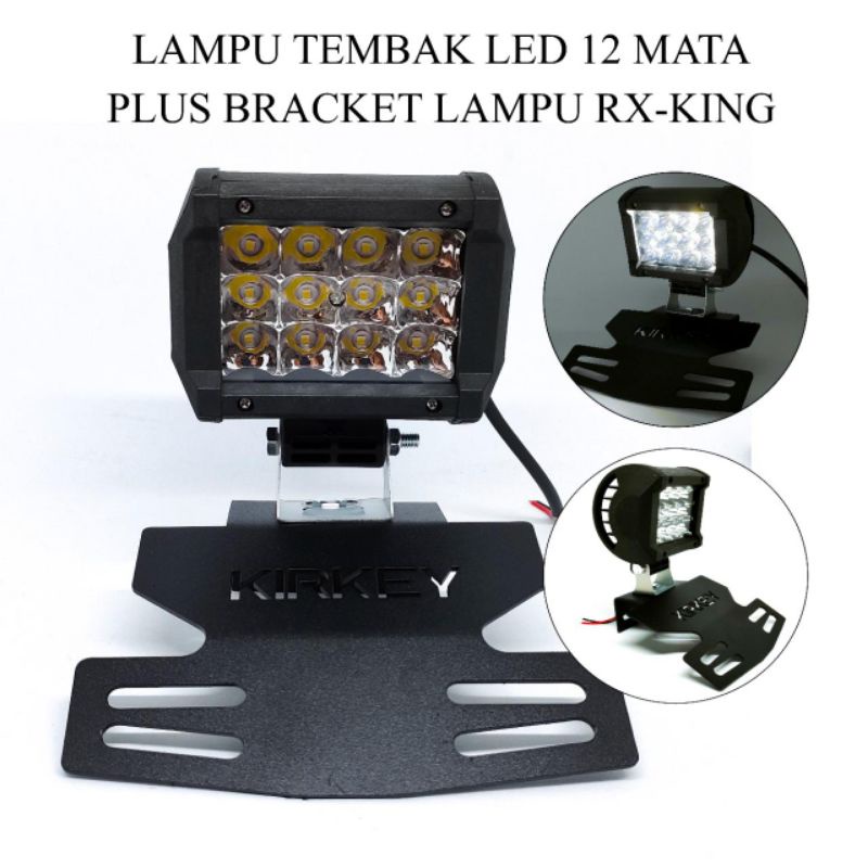 paket lampu sorot tembak 6,12,18,24 mata rx king set rxking set sama breket nya