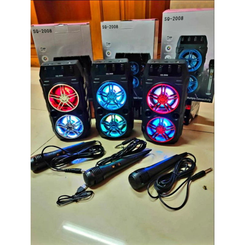 speaker bluetooth+mic SQ-2008/ SQ-2020 suara mantap
