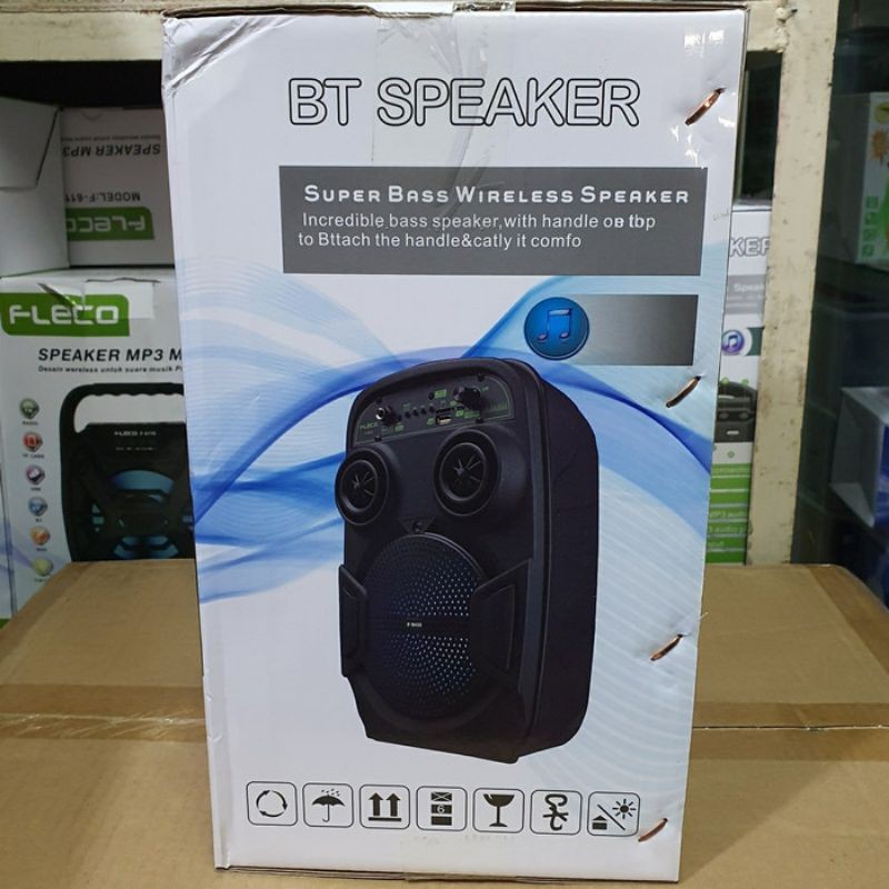 Speaker Bluetooth Fleco F 6603 + Bonus Mic