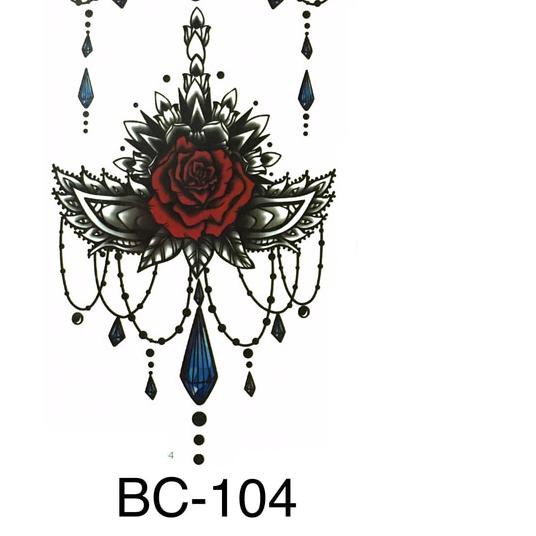 ☇ Tato Leher / Dada / Punggung Wanita BC-104 ☎