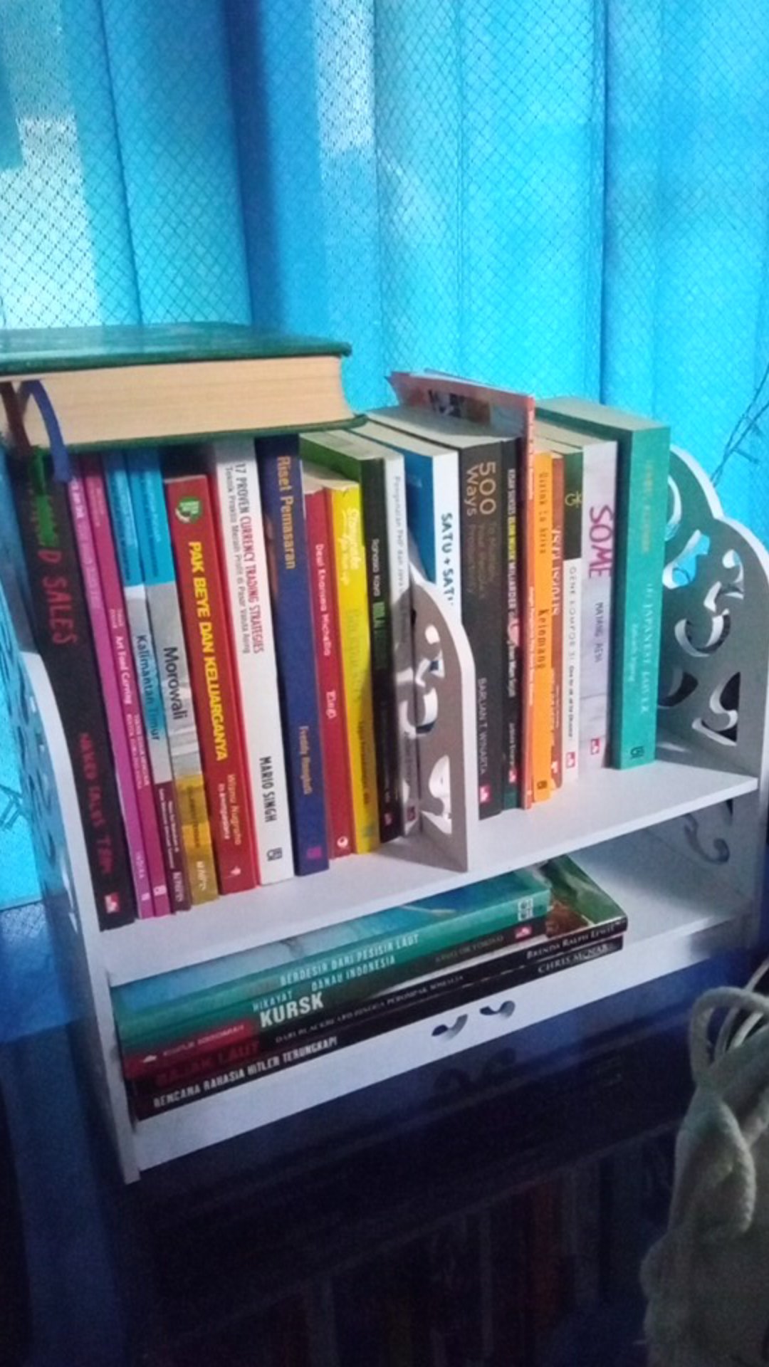 Rak Buku Dekstop Tempat Book Shelf Storage Rak Meja