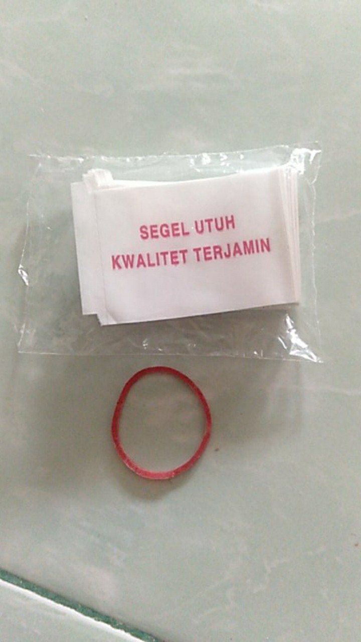 Plastik Segel Shrink Pvc Botol Kecap Aqua Putih 3.5x5.5cm / 33mm X 55mm Segel Utuh Kwalitet Terjamin