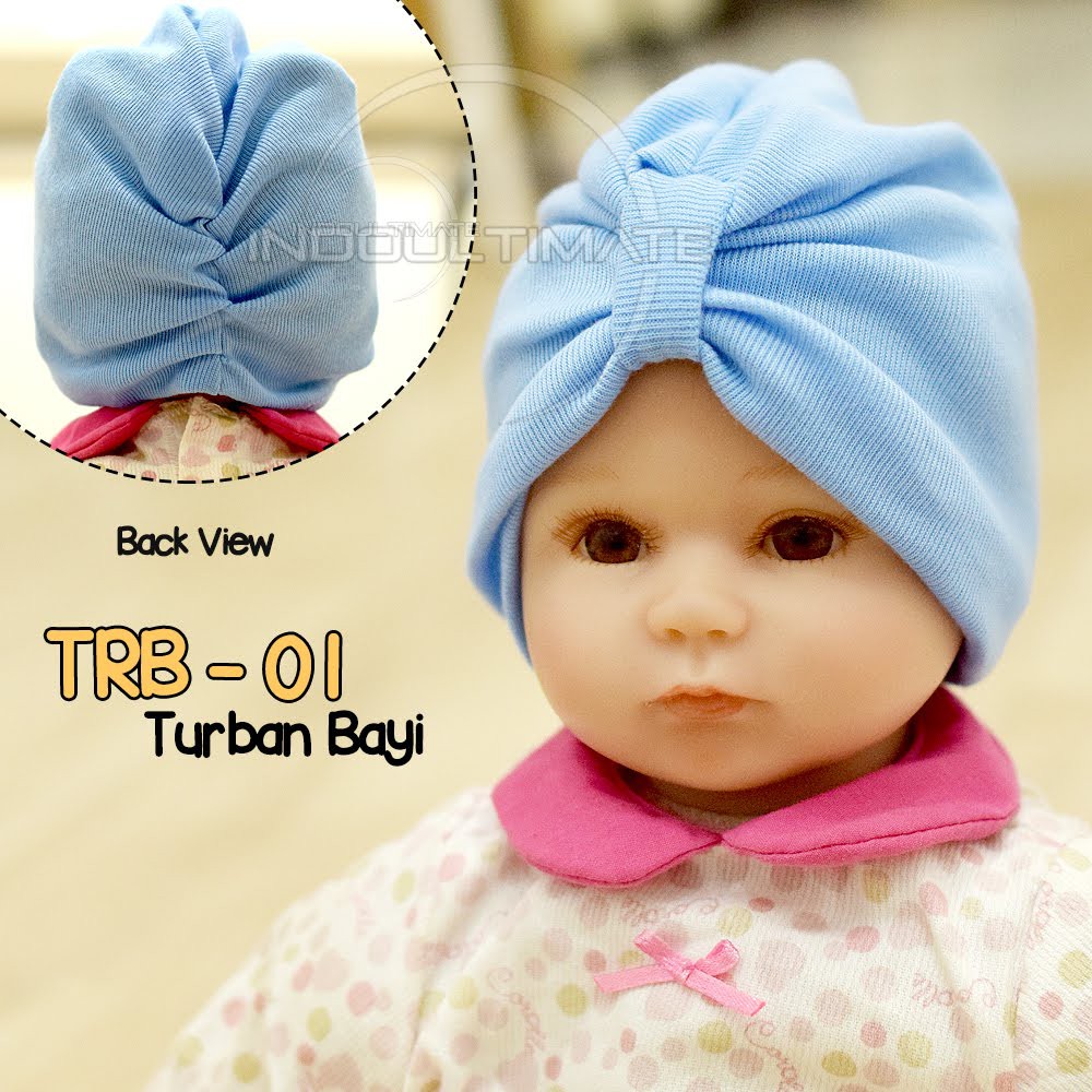 Topi Turban Anak Bayi Perempuan Turban Kerudung Bayi Anak Perempuan Kupluk Bayi TRB-01