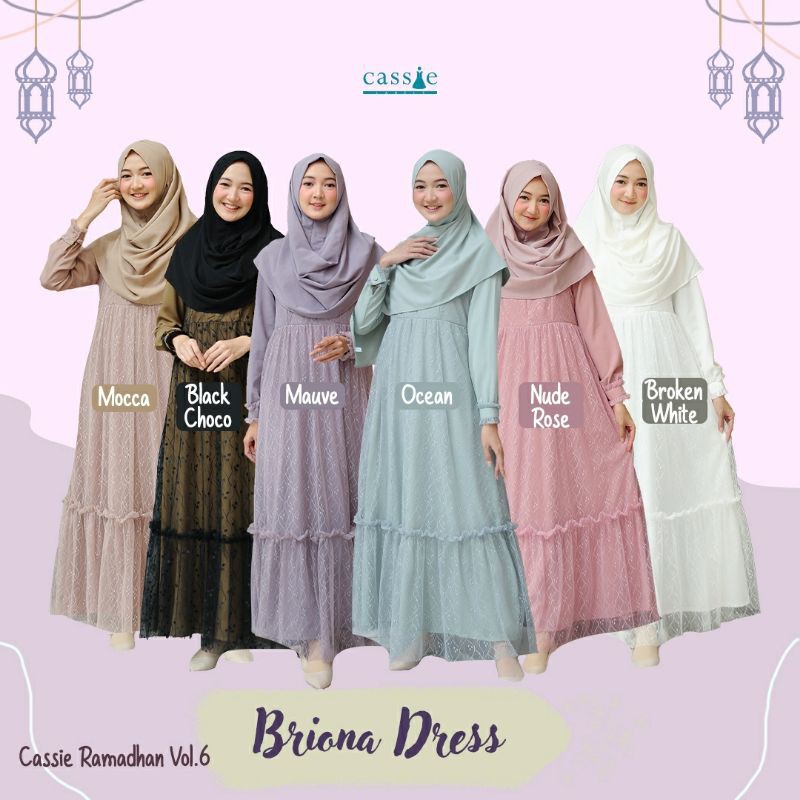 Briona dress by cassie (dress only) | Gamis pesta| gamis tile | Gamis lebaran mewah