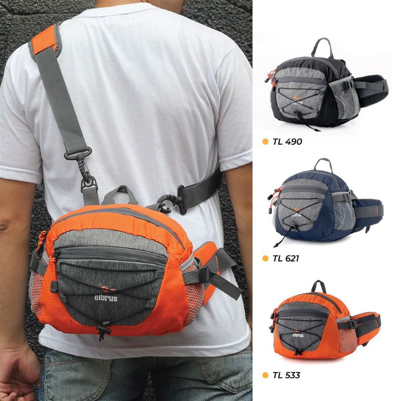 Original - Termurah Tas Sling Bag Pria Selempang Gunung Outdoor Hiking Tracking Tourer Shoulder Bag
