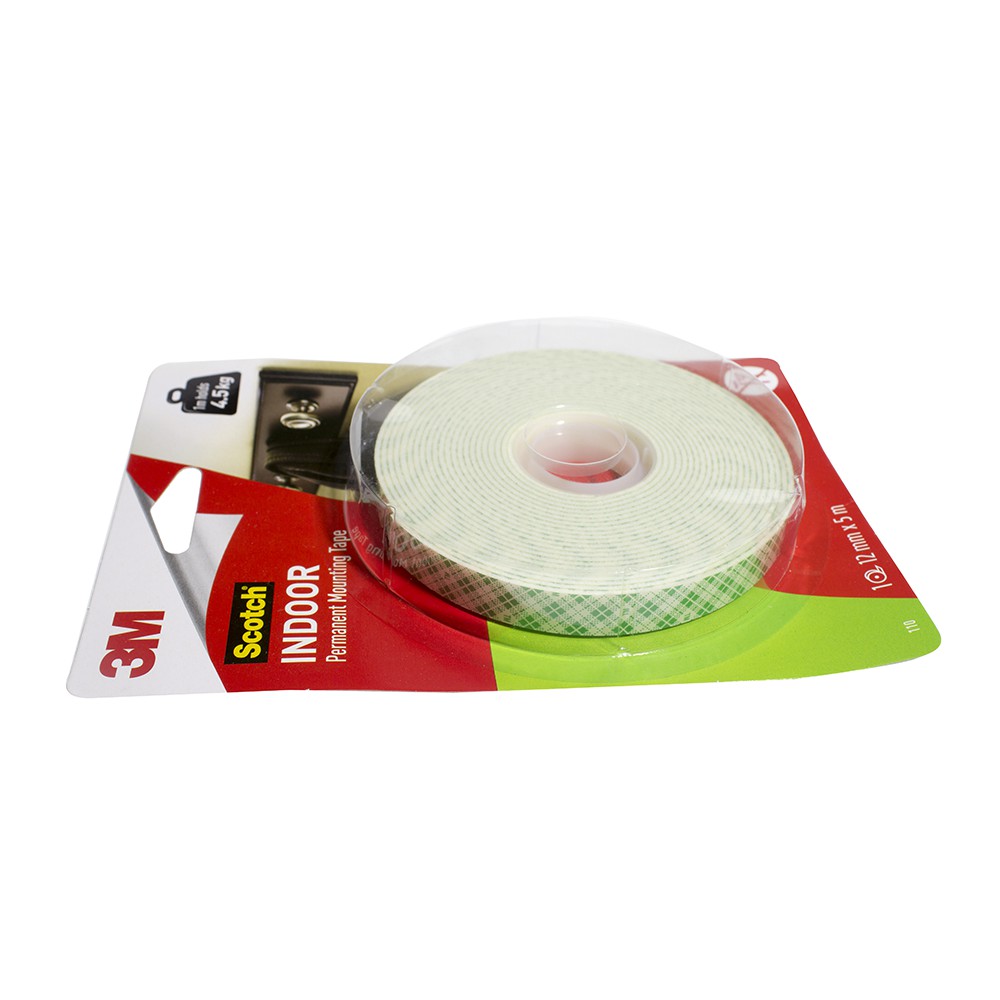 Indoor Permanent Mounting Double Tape  3M 12 mm x 5 mm Scotch 110