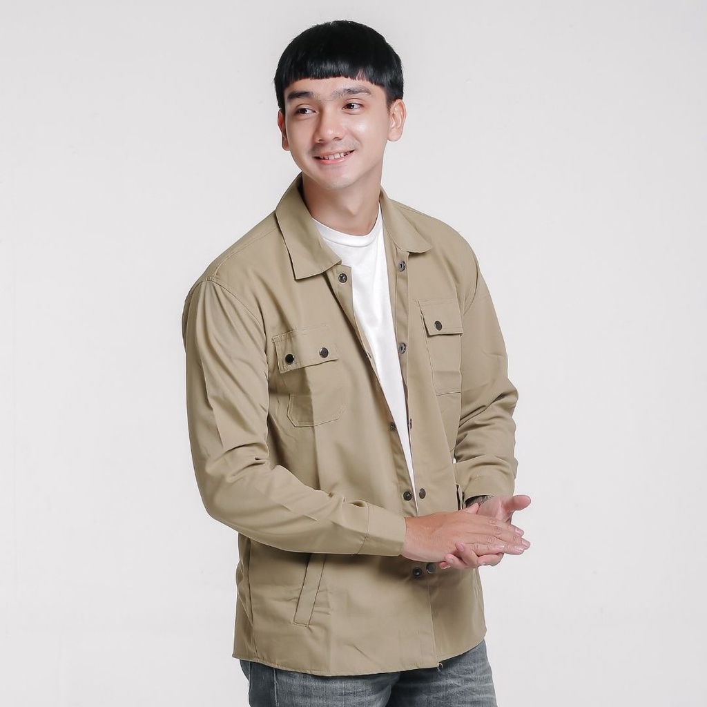 COD SEMI PARKA / KEMEJA PRIA SEMI PARKA / KEMEJA POLOS